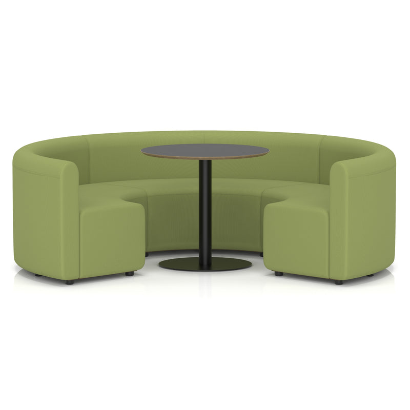 Mawsley Modular Seating Set - Circular Booth - Low Back - Black Table - Era - Endurance - Homesplex