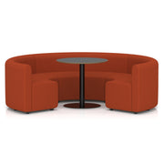 Mawsley Modular Seating Set - Circular Booth - Low Back - Black Table - Era - Experience - Homesplex