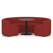 Mawsley Modular Seating Set - Circular Booth - Low Back - Black Table - Era - Extent - Homesplex