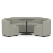 Mawsley Modular Seating Set - Circular Booth - Low Back - Black Table - Era - Generation - Homesplex