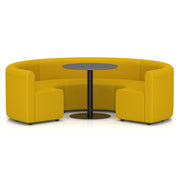 Mawsley Modular Seating Set - Circular Booth - Low Back - Black Table - Era - Occasion - Homesplex