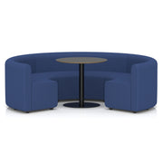 Mawsley Modular Seating Set - Circular Booth - Low Back - Black Table - Era - Perennial - Homesplex