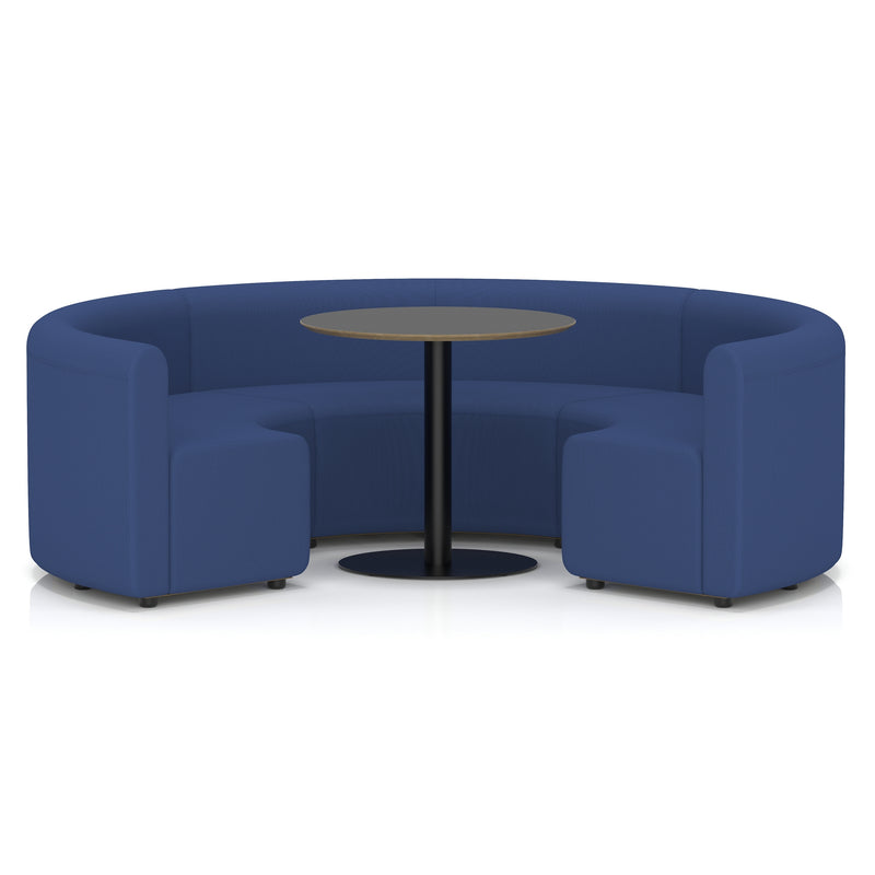 Mawsley Modular Seating Set - Circular Booth - Low Back - Black Table - Era - Perennial - Homesplex