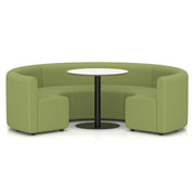 Mawsley Modular Seating Set - Circular Booth - Low Back - White Table - Era - Endurance - Homesplex