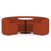Mawsley Modular Seating Set - Circular Booth - Low Back - White Table - Era - Experience - Homesplex