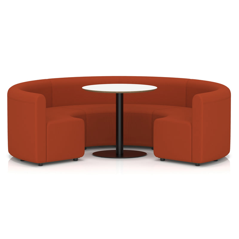 Mawsley Modular Seating Set - Circular Booth - Low Back - White Table - Era - Experience - Homesplex