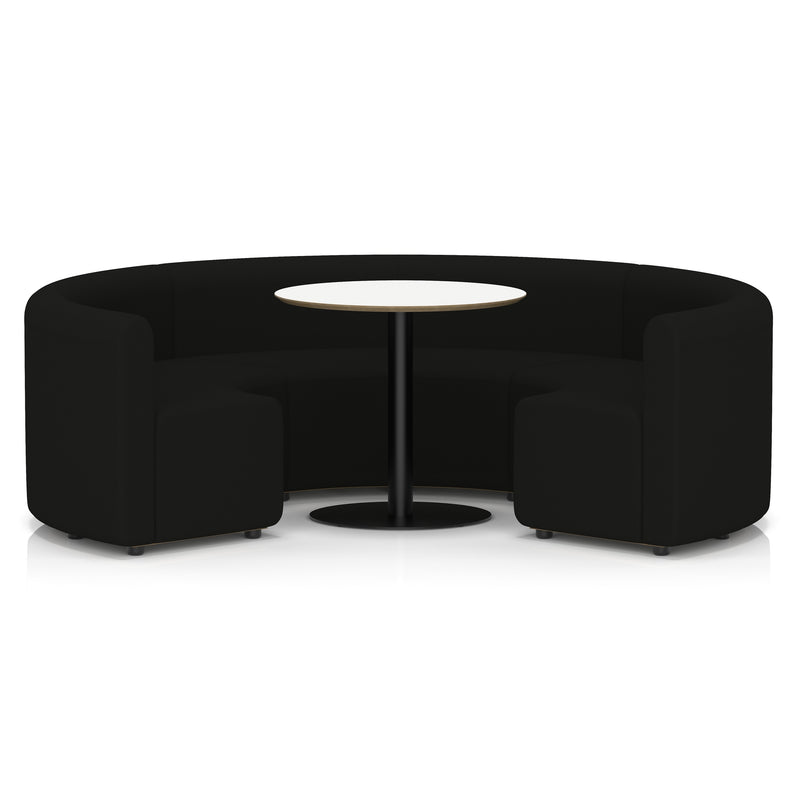 Mawsley Modular Seating Set - Circular Booth - Low Back - White Table - Era - Forward - Homesplex