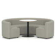 Mawsley Modular Seating Set - Circular Booth - Low Back - White Table - Era - Generation - Homesplex