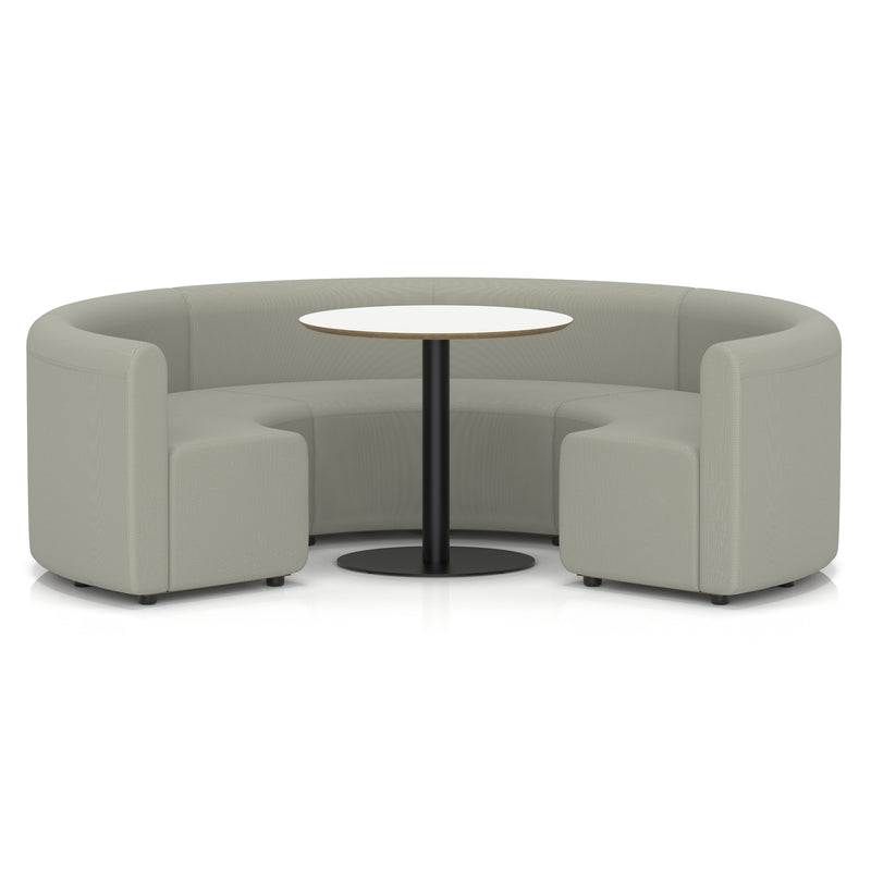 Mawsley Modular Seating Set - Circular Booth - Low Back - White Table - Era - Generation - Homesplex