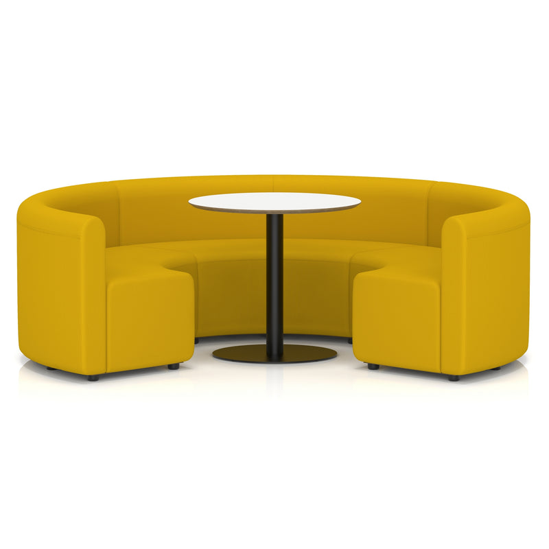 Mawsley Modular Seating Set - Circular Booth - Low Back - White Table - Era - Occasion - Homesplex