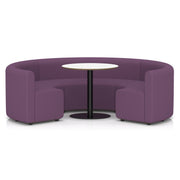 Mawsley Modular Seating Set - Circular Booth - Low Back - White Table - Era - Prime - Homesplex