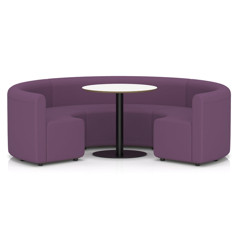 Mawsley Modular Seating Set - Circular Booth - Low Back - White Table - Era - Prime - Homesplex