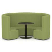 Mawsley Modular Seating Set - Circular Booth - High Back - Black Table - Era - Endurance - Homesplex