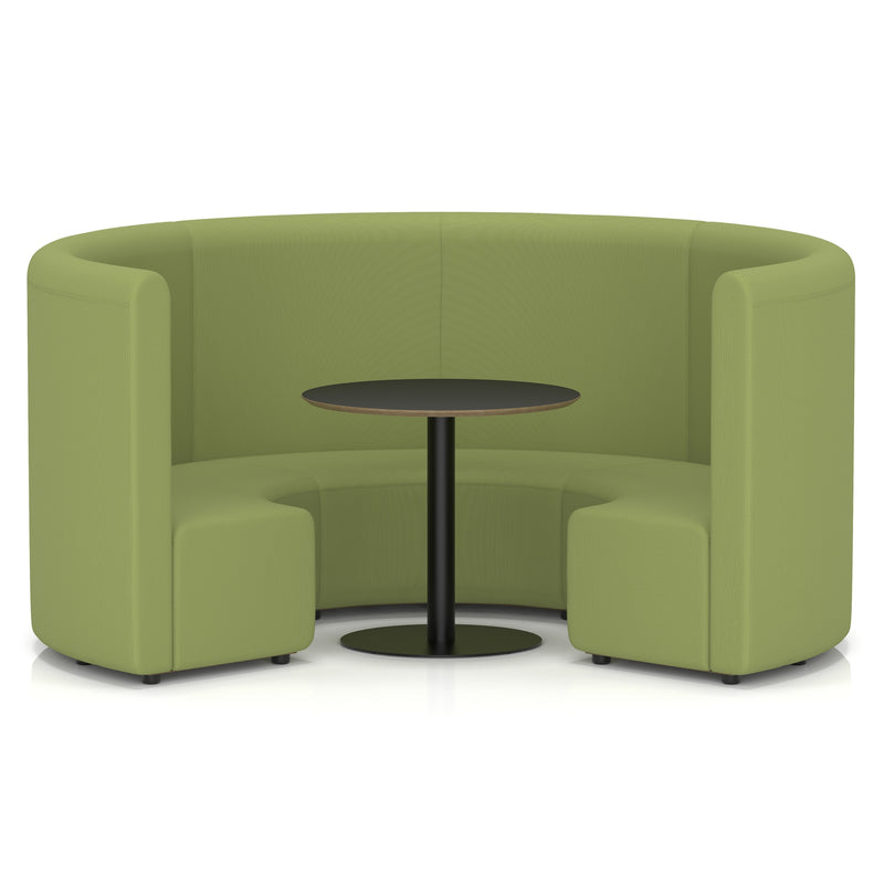 Mawsley Modular Seating Set - Circular Booth - High Back - Black Table - Era - Endurance - Homesplex