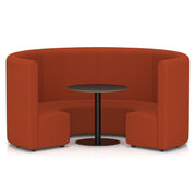 Mawsley Modular Seating Set - Circular Booth - High Back - Black Table - Era - Experience - Homesplex