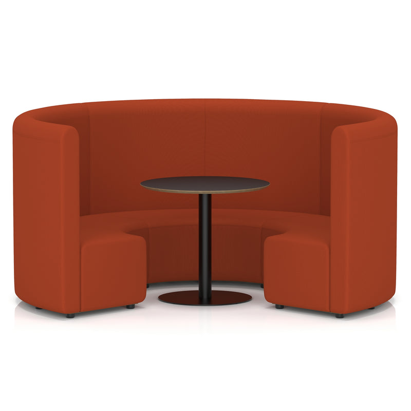 Mawsley Modular Seating Set - Circular Booth - High Back - Black Table - Era - Experience - Homesplex