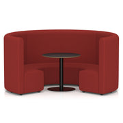 Mawsley Modular Seating Set - Circular Booth - High Back - Black Table - Era - Extent - Homesplex
