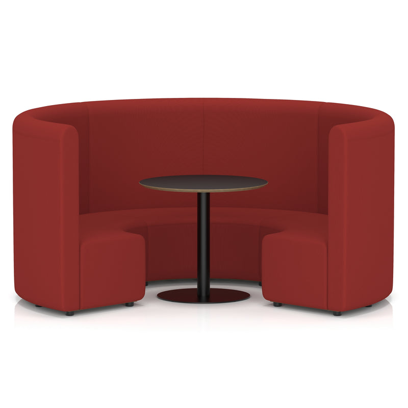 Mawsley Modular Seating Set - Circular Booth - High Back - Black Table - Era - Extent - Homesplex