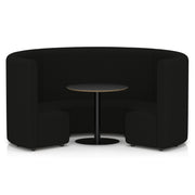 Mawsley Modular Seating Set - Circular Booth - High Back - Black Table - Era - Forward - Homesplex