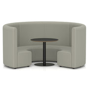 Mawsley Modular Seating Set - Circular Booth - High Back - Black Table - Era - Generation - Homesplex