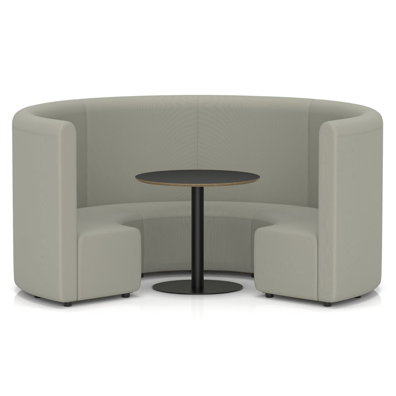 Mawsley Modular Seating Set - Circular Booth - High Back - Black Table - Era - Generation - Homesplex