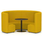 Mawsley Modular Seating Set - Circular Booth - High Back - Black Table - Era - Occasion - Homesplex