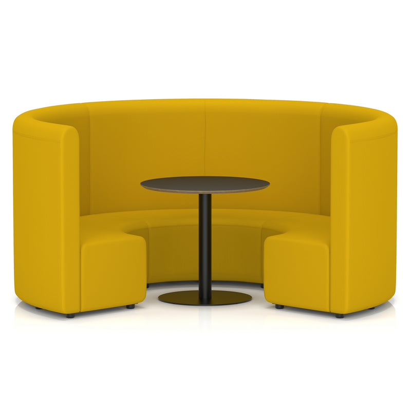 Mawsley Modular Seating Set - Circular Booth - High Back - Black Table - Era - Occasion - Homesplex