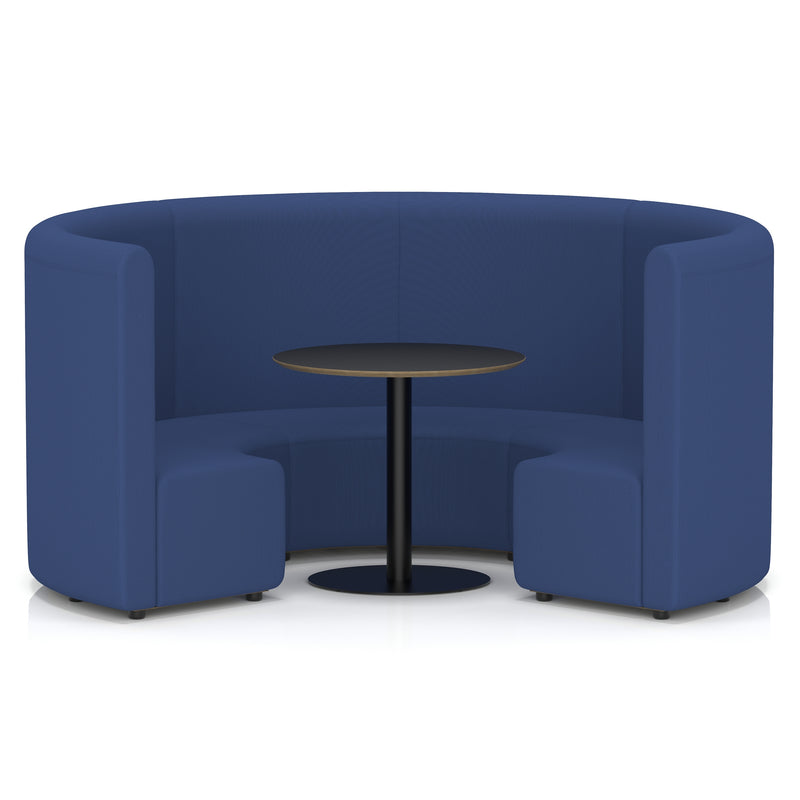 Mawsley Modular Seating Set - Circular Booth - High Back - Black Table - Era - Perennial - Homesplex