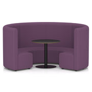 Mawsley Modular Seating Set - Circular Booth - High Back - Black Table - Era - Prime - Homesplex