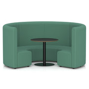 Mawsley Modular Seating Set - Circular Booth - High Back - Black Table - Era - Rest - Homesplex