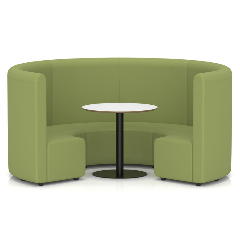 Mawsley Modular Seating Set - Circular Booth - High Back - White Table - Era - Endurance - Homesplex