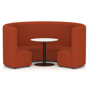 Mawsley Modular Seating Set - Circular Booth - High Back - White Table - Era - Experience - Homesplex