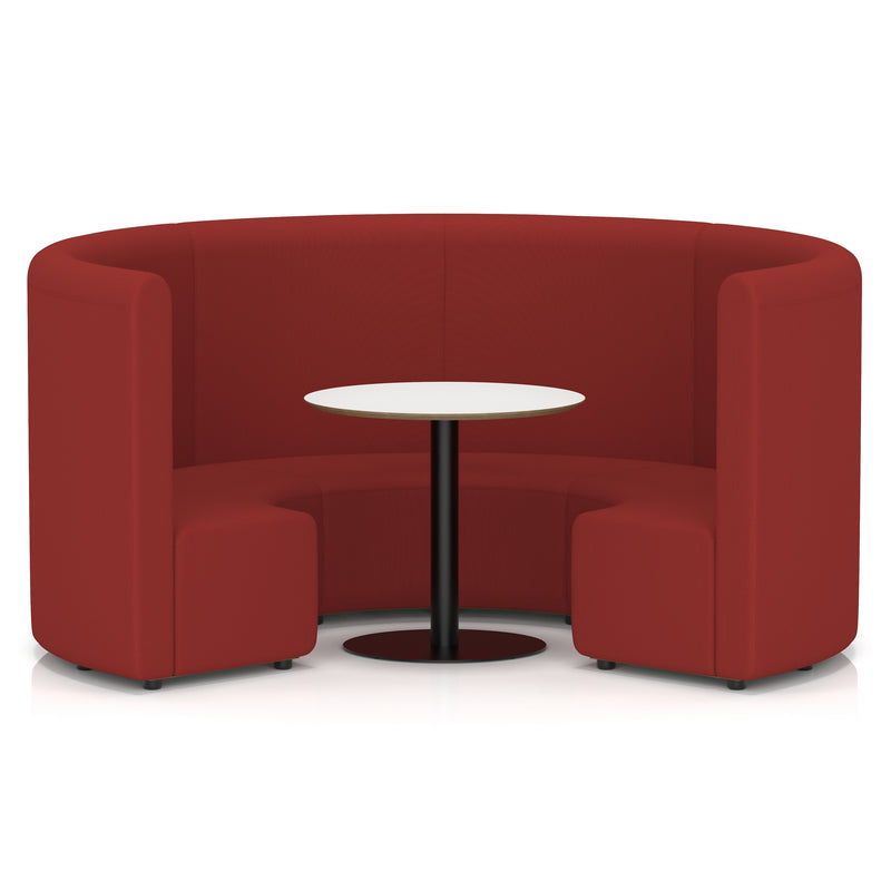 Mawsley Modular Seating Set - Circular Booth - High Back - White Table - Era - Extent - Homesplex