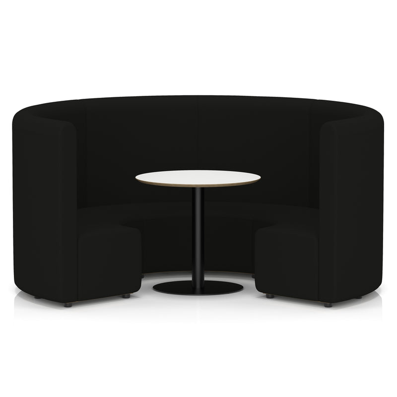 Mawsley Modular Seating Set - Circular Booth - High Back - White Table - Era - Forward - Homesplex