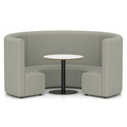 Mawsley Modular Seating Set - Circular Booth - High Back - White Table - Era - Generation - Homesplex