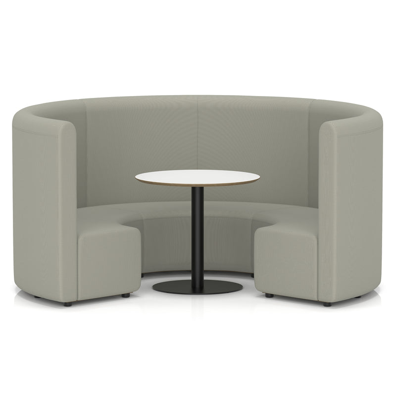 Mawsley Modular Seating Set - Circular Booth - High Back - White Table - Era - Generation - Homesplex