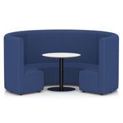 Mawsley Modular Seating Set - Circular Booth - High Back - White Table - Era - Perennial - Homesplex