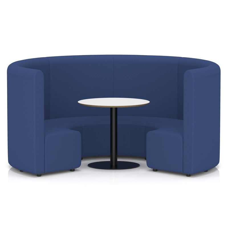 Mawsley Modular Seating Set - Circular Booth - High Back - White Table - Era - Perennial - Homesplex