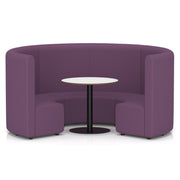 Mawsley Modular Seating Set - Circular Booth - High Back - White Table - Era - Prime - Homesplex