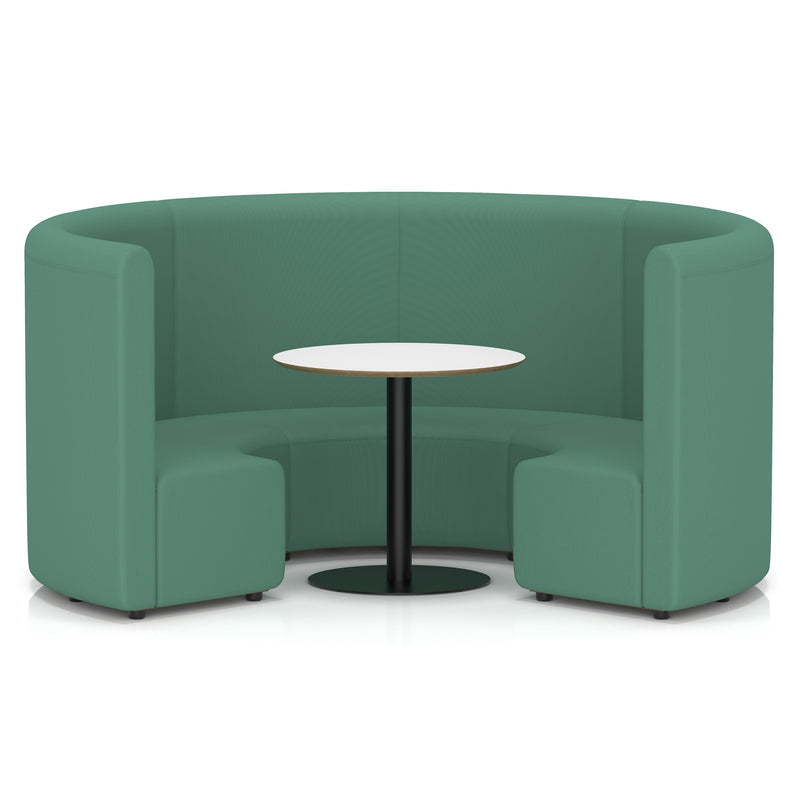 Mawsley Modular Seating Set - Circular Booth - High Back - White Table - Era - Rest - Homesplex