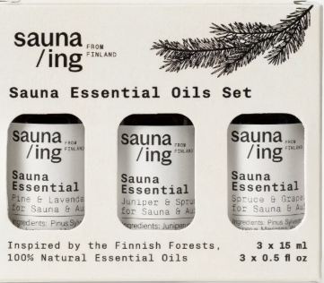 Sauna Ing Sauna Essential Oils Set x 3