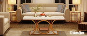 Tribesigns 47.24-inch 2-Tier Faux Marble Wood Rectangle Coffee Table - view 9