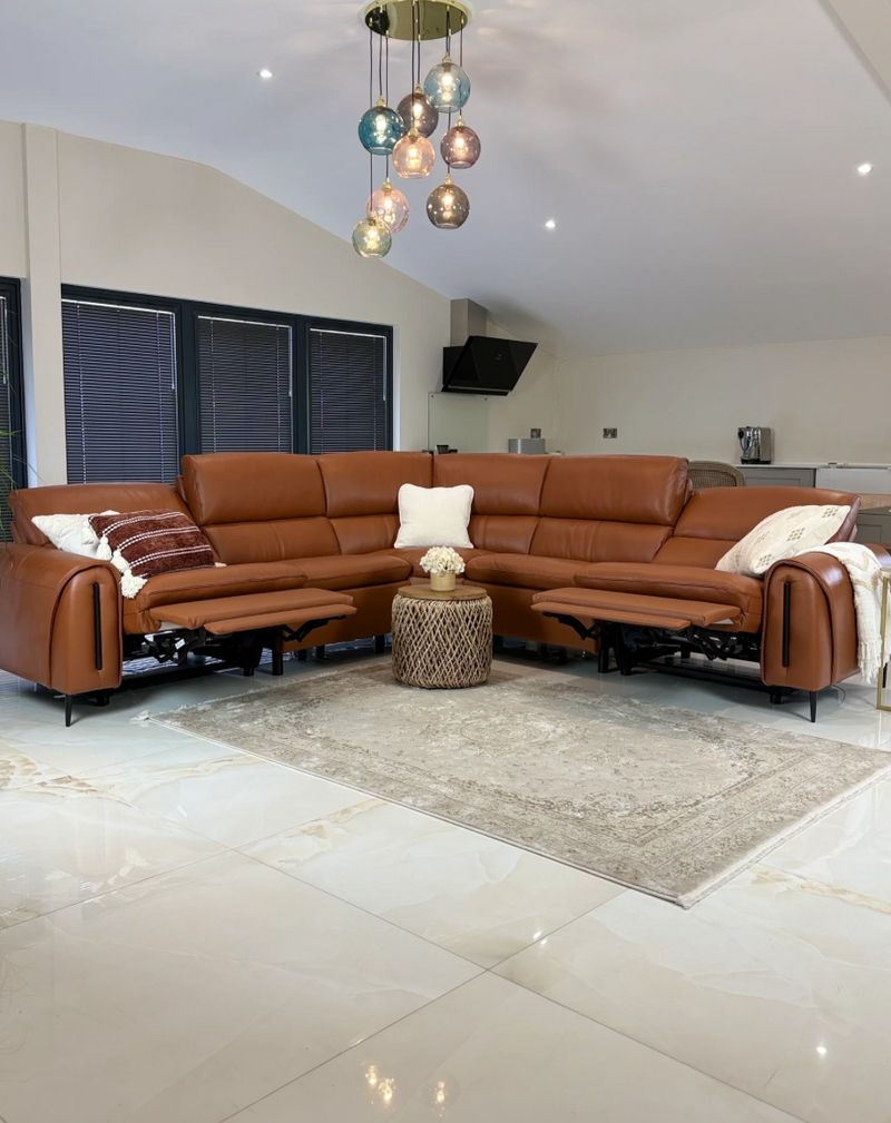 Arizona Electric Recliner Leather Corner Sofa - image 3
