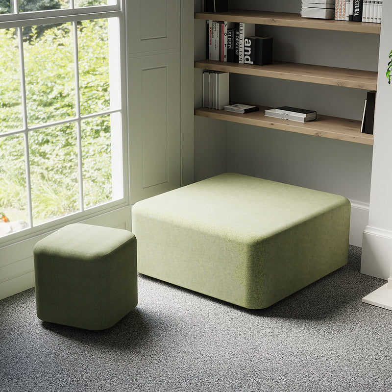 Harlestone Rectangular Stool in Two Tone