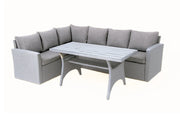 Stockholm 6 Seater Grey Rattan Corner Set and Cover Bundle - image 2