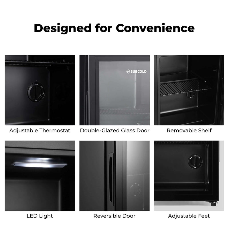 Subcold Cave35-G glass door beer fridge, photo 11