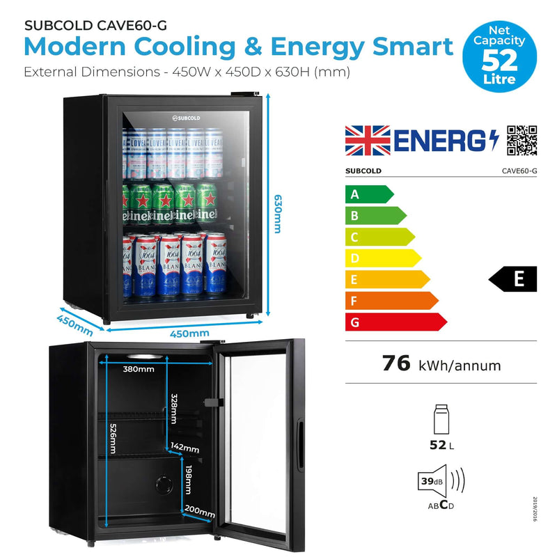 Subcold Cave60-G beer fridge, photo 6