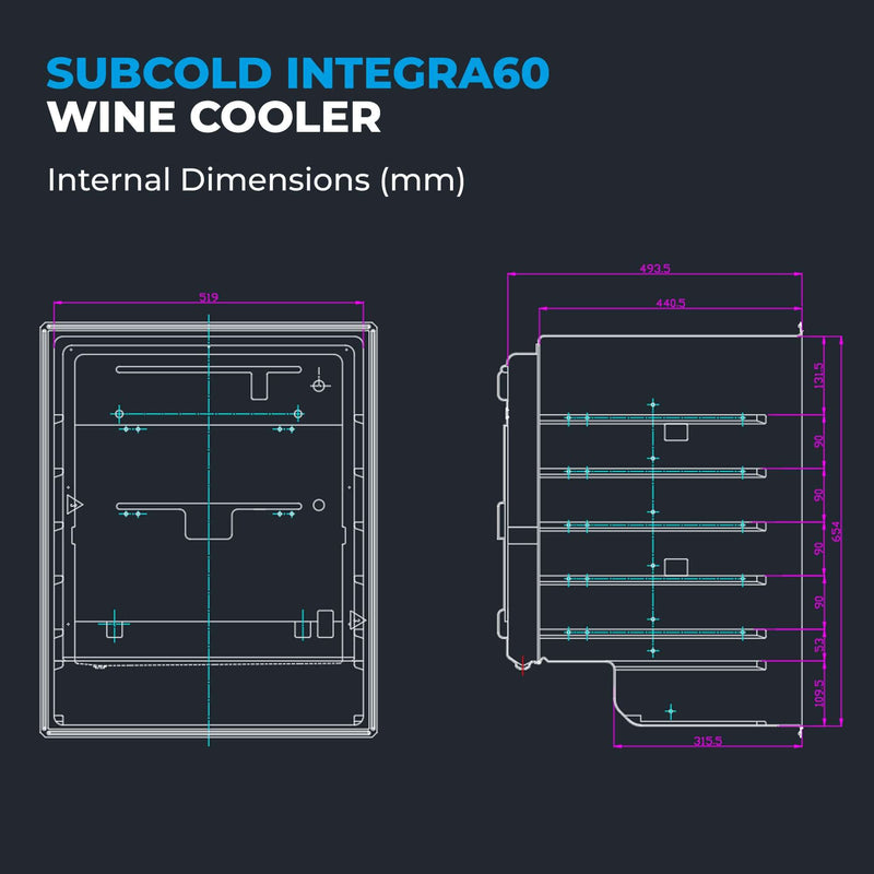 Subcold Integra60 integrated drinks and wine cooler, photo 12