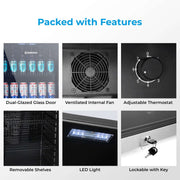 Subcold Maxi250 stainless steel tall drinks fridge, photo 8