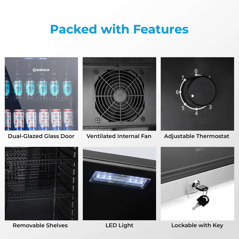 Subcold Maxi250 stainless steel tall drinks fridge, photo 8
